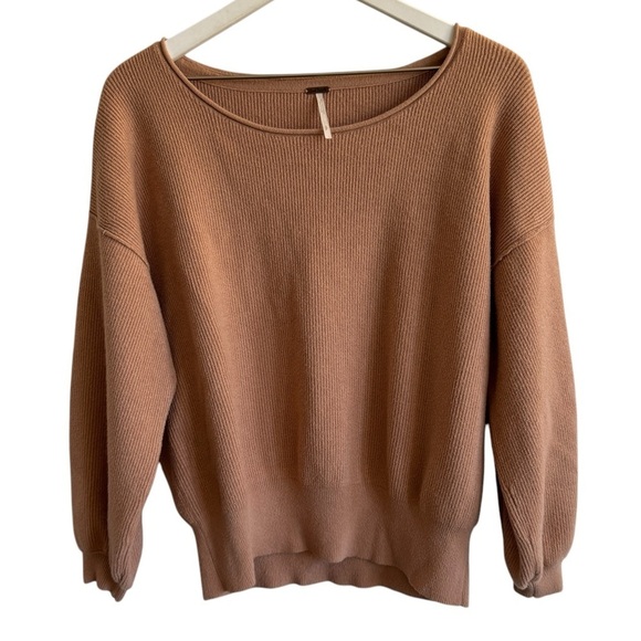 Free People Shadow Sweater, Tan, Size S - Picture 1 of 6